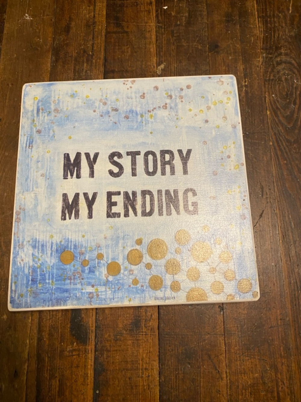 Sugarboo & Co. Inspirational Wall Plaque "My Story My Ending"- Brenne Brown